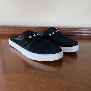 Rebecca Minkoff Black Suede Mule Sneakers